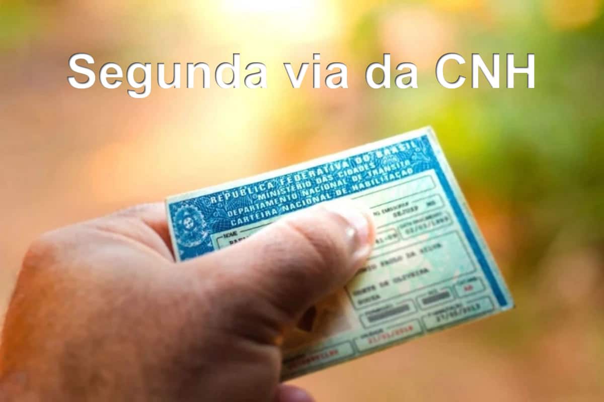 segunda via da cnh carteira nacional de habilitação
