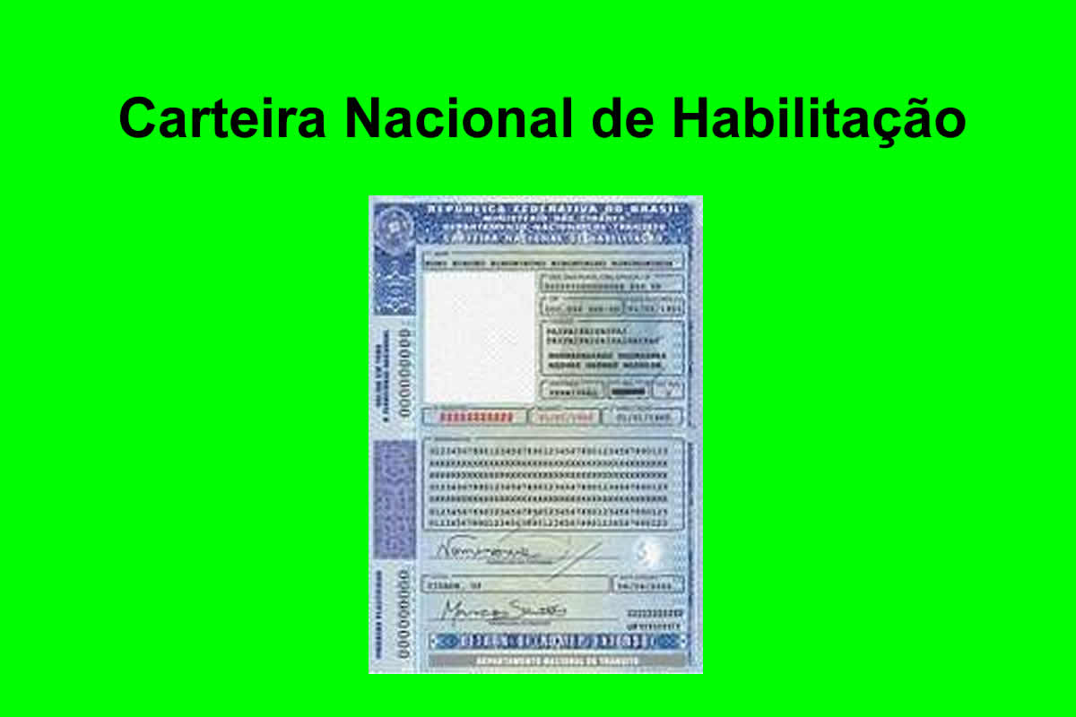cnh carteira nacional de habilitação
