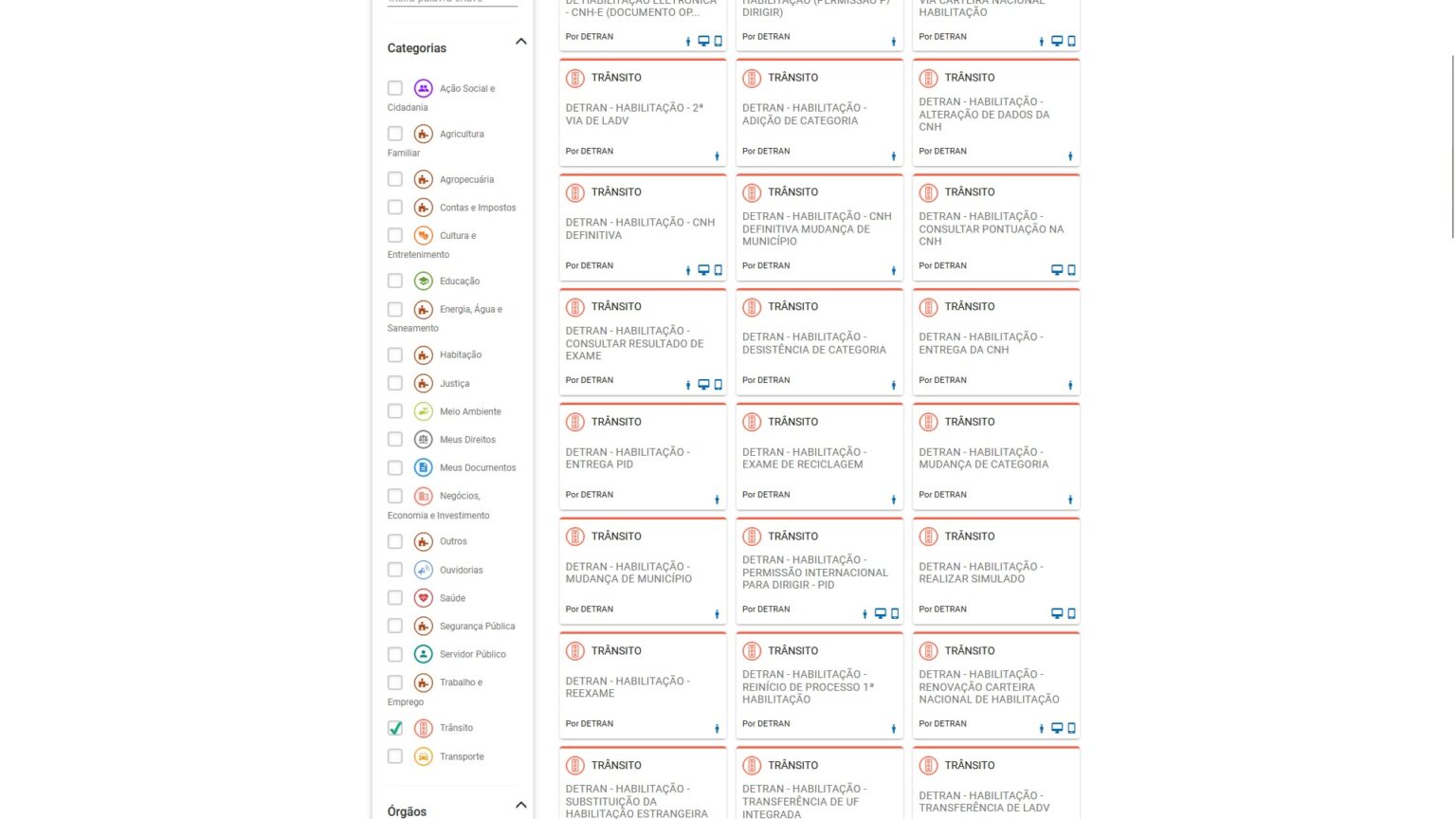 Resultados Provas / exames DETRAN BA