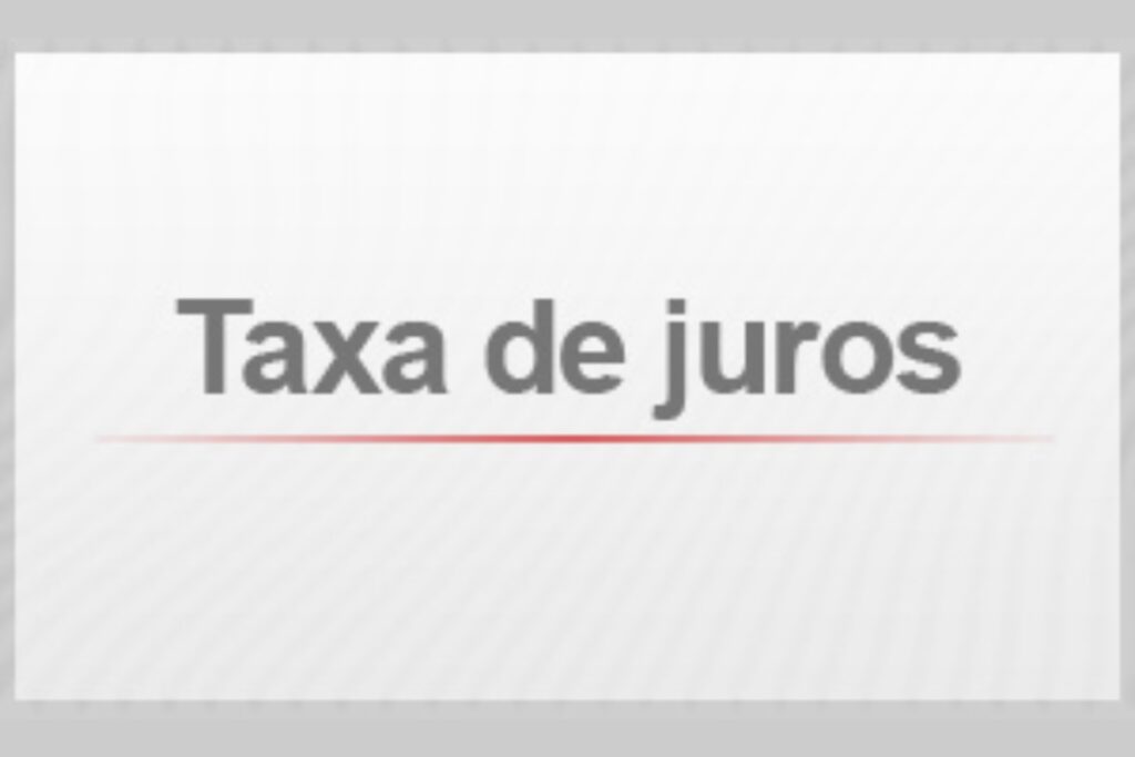 Ilustração da taxa de juros.