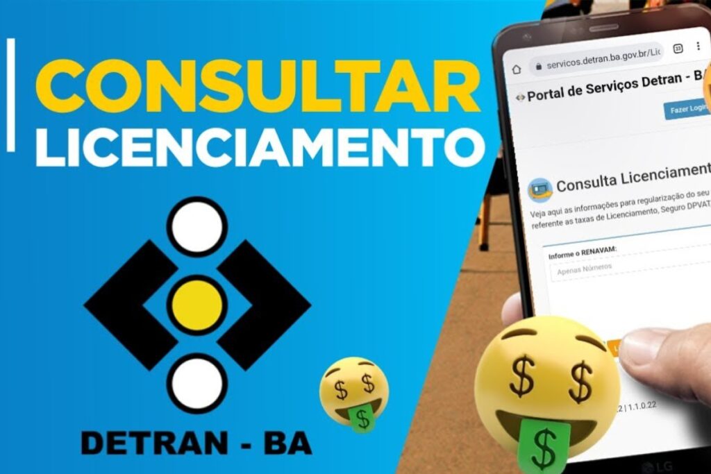 Consultar licenciamento Detran Bahia online.