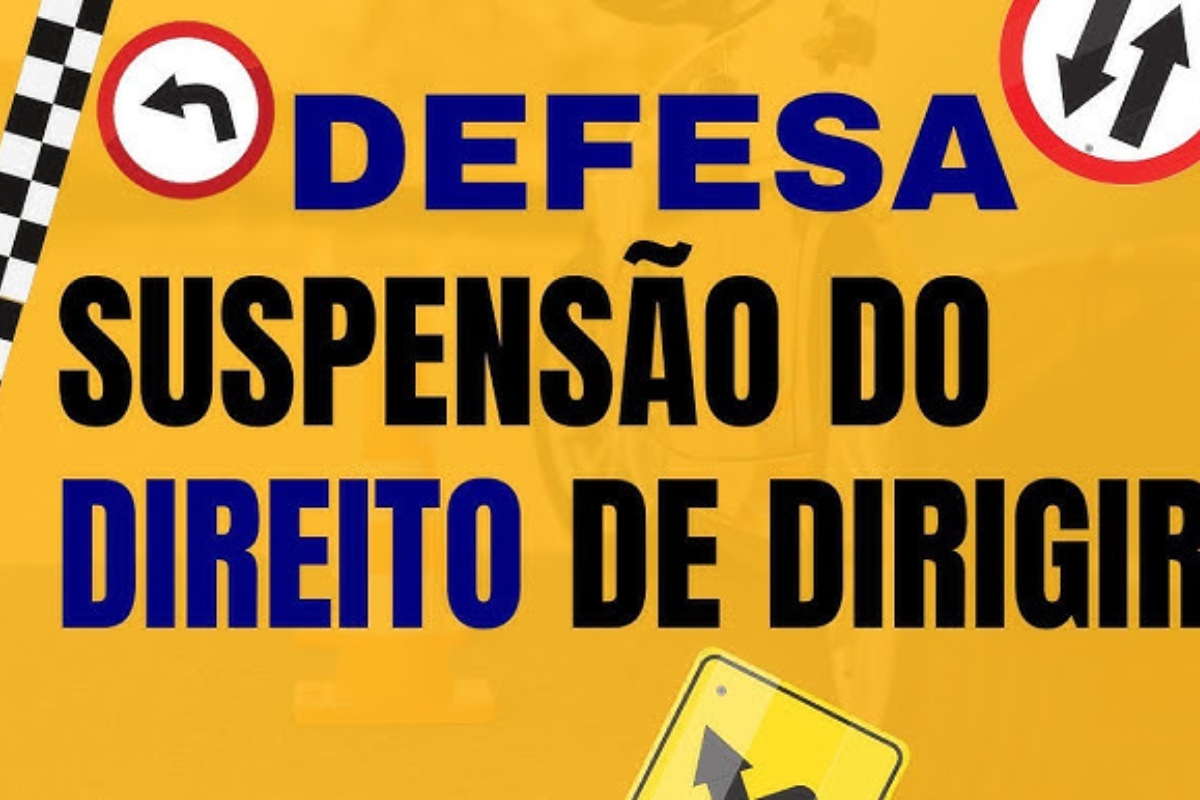 Defesa de suspensão do direito de dirigir.