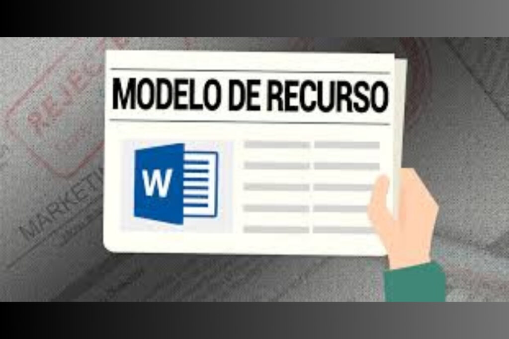 Modelo de Recurso em documento Word.