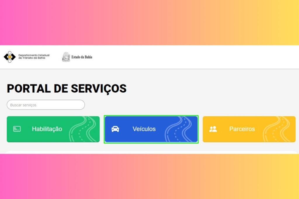 Portal de Serviços Detran BA